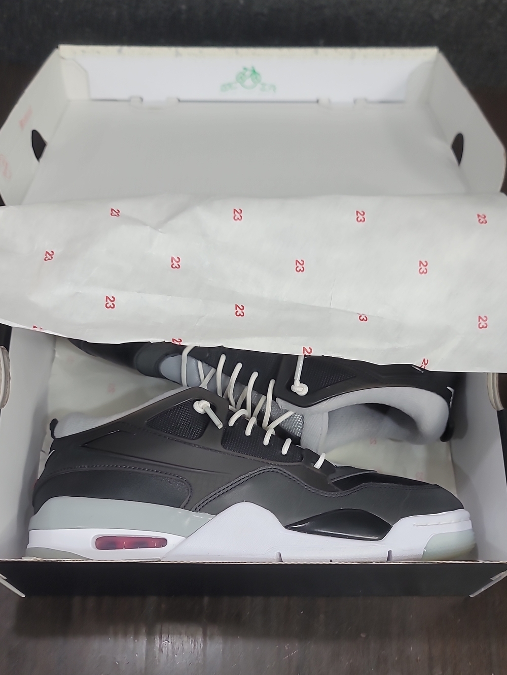 Nike Air Jordan 4 RM Premium "Black Mettalic" Like New Mens 9 Fast Shipping - Picture 11 of 11